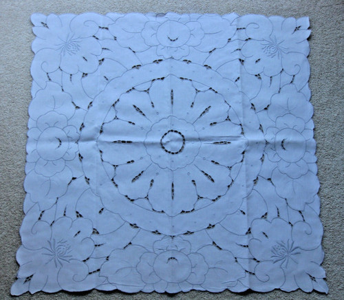 Weiße mitteldecke 80cm mit - 80cm,