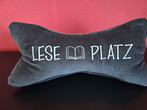 Leseknochen aus cord - cord, grau