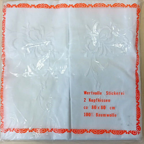 Kissenbezug bestickt blumen - 2x,