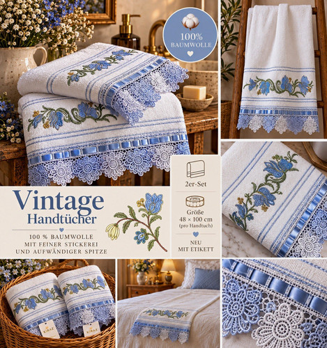 Kiraz vintage handtuchset - kiraz,