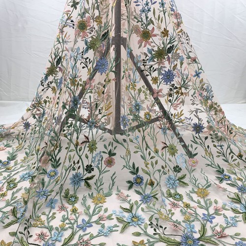 Mehrfarbig blumen bestickt - blumen,