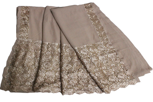 Brauner sari indischer stoff - sari,