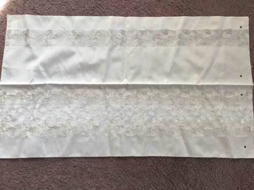 Dekostoff bestickt neu creme - dekostoff, neu,