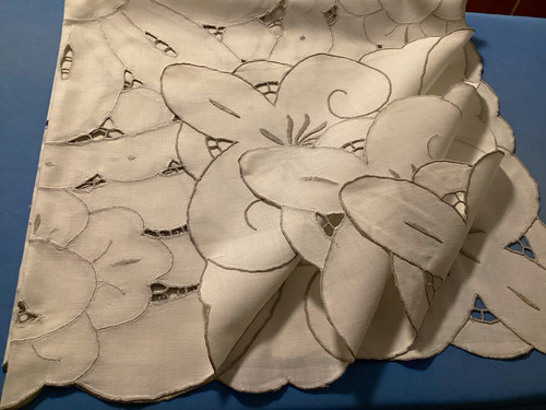 Rechteckige tischdecke natur - tischdecke,